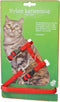Gebr. de Boon Kattentuigje - Kattenharnas - Katten harnas - Kattentuig met lijn - Tuig kat met lijn - Tuig kat - Kattenlijn - Nylon - Rood