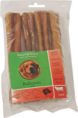 Gebr. De Boon Natuurlijke Hondensnack - Bullepezen - 4x 15 cm