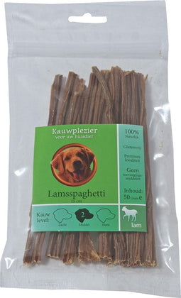 Gebr. De Boon Zak Natuurlijke Snack - Lamsspaghetti 15 cm - 50 gram