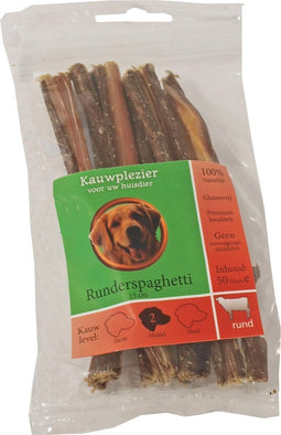 Gebr. De Boon Zak Natuurlijke Snack - Runderspaghetti 15 cm - 50 gram