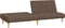 vidaXL - Slaapbank - 2-zits - stof - taupe