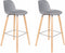 Zuiver Albert Kuip Barkruk 75 cm Lichtgrijs - Set van 2