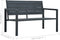 vidaXL - Tuinbank - hout-look - 120 - cm - HDPE - grijs