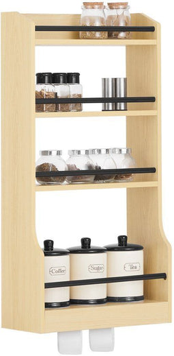 SoBuy KCR12-N - Wandrek - Multifunctionele Plank - Houtlook