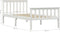 vidaXL - Bedframe - massief - grenenhout - wit - 100x200 - cm