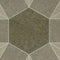 Gecoate tegel Mosaic 3D naturel bruin 60x60x3 cm