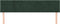 vidaXL - Hoofdborden - 2 - st - 80x5x78/88 - cm - fluweel - donkergroen