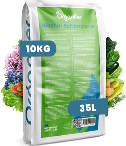 Organifer Biochar - Plantaardige Houtskool Bodemverbeteraar - 10 kg - Verhoogt Bodemvruchtbaarheid