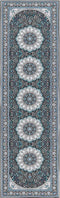 GEDIZ - Loper tapijt - Blauw - 60 x 200 cm - Polyester