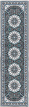 GEDIZ - Loper tapijt - Blauw - 80 x 300 cm - Polyester