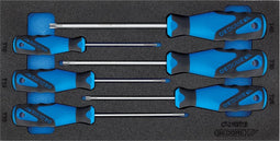 Gedore 1500 CT1-2163 TXB 3-C 6 delige beveiligde torx Schroevendraaierset in 1/3 CT module - 2309165