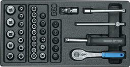 Gedore 1500 ES-20 6626230 Dopsleutelset Metrisch 1/4 (6.3 mm) 37-delig