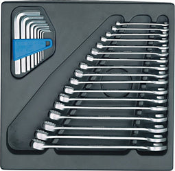 Gedore 1500 ES-7 8-delige Ringsteeksleutelset in 2/3 gereedschapsmodule - 2-10mm