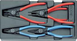 Gedore 1500 ES-8000 6-delige Borgringtangen-set in 1/3 gereedschapsmodule