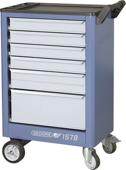 Gedore 1578 Gereedschapswagen met 6 laden - leeg