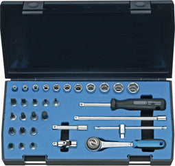 Gedore 20 IMU-3 6174150 Dopsleutelset 1/4 (6.3 mm) 32-delig