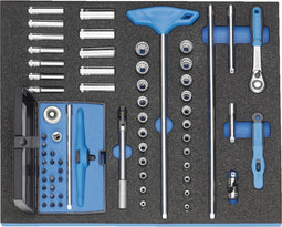 Gedore 2005 CT2-D 20 2016478 Dopsleutelset 1/4 (6.3 mm) 67-delig