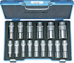 Gedore 2190214 Dopsleutelset Metrisch 1/2 (12.5 mm) 15-delig