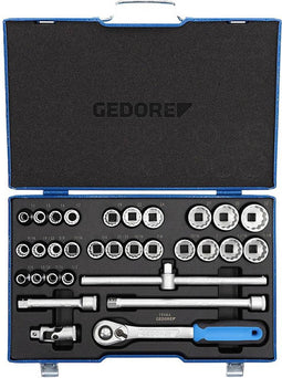 Gedore 2546043 Dopsleutelset Metrisch 1/2 (12.5 mm) 31-delig