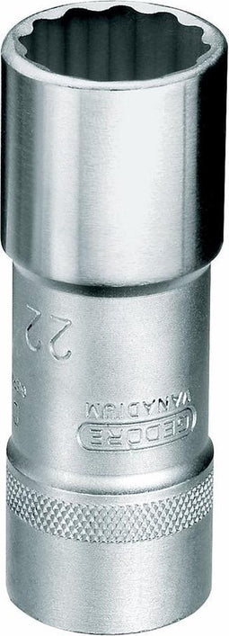 Gedore D 19 L 19 Doppen lang 1/2' 12-kant UD-Profiel 19mm - 6140410