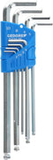 Gedore H 42 KEL-88 8-delige Stiftsleutelset voor binnenzeskant-schroeven extra lang met kogelkop - 2-10mm - 1523988