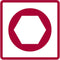 Gedore RED R63043003 3300578 Kracht-dopsleutelinzetset 3-delig
