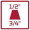 Gedore RED R77600010 3300633 Verloopstuk Aandrijving 3/4 (20 mm) Uitvoering 1/2 (12.5 mm) 56 mm 1 stuk(s)