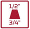 Gedore RED R77600010 3300633 Verloopstuk Aandrijving 3/4 (20 mm) Uitvoering 1/2 (12.5 mm) 56 mm 1 stuk(s)