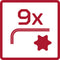 Gedore Red Torx Sleutelset (t10-50) Lang 9-delig