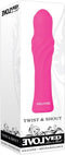 Gedraaide oplaadbare vibrator met 10 functies Evolved -