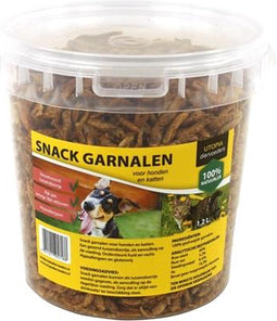 Gedroogde snack garnalen voor hond en kat
