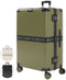 ONYX Check-in Koffer 100L - TSA slot - 360° Spinner wielen - Lichtgewicht - Olive groen