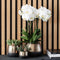 Geel rode Phalaenopsis orchidee – Spain + Elite sierpot copper – potmaat Ø9cm – 40cm hoog -