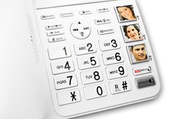 GEEMARC AmpliDECT COMBI595 Combinatie van VASTE TELEFOON met ANTWOORDAPPARAAT en DRAADLOZE TELEFOON. Met 50 dB GELUIDSVERSTERKING; zeer geschikt voor SLECHTHORENDEN en SLECHTZIENDEN