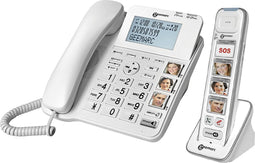 Geemarc DECT295-1 - Single DECT telefoon en vaste telefoon - Antwoordapparaat - Wit