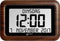 GEEMARC - VISO10 - Digitale kalender klok met dag / datum / tijdweergave - Houtlook