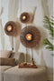 GOOD&MOJO Wandlamp Kalimantan - Bamboe/Zwart - Ø60cm - Binnen Modern