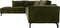 Hoekbank Links Morgan - 248x261x88 - Adore 59 Moss groen - Velours