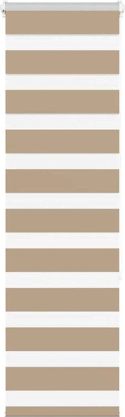 vidaXL - Zebra - Blind - 40x150 - cm - stofbreedte - 35,9 - cm - polyester - zandbruin