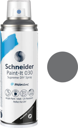 Schneider spuitbus verf - Paint-it 030 - DIY spuitverf - acrylverf - 200ml - donker grijs - S-ML03050003