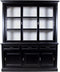 HSM Collection Buffetkast Provence - 180 cm - zwart/wit