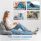 Ella Leeskussen - Relax Kussen - Nekrol - Ondersteuning Onderrug - Fluweel Marineblauw