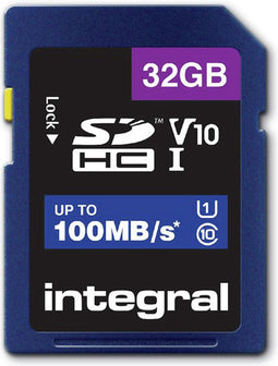 Geheugenkaart Integral SDHC V10 32GB