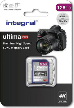 Geheugenkaart Integral SDXC V30 128GB