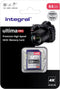 Geheugenkaart Integral SDXC V30 64GB