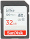 Geheugenkaart Sandisk SDHC Ultra 32GB (Class 10/UHS-I/120MB/s)