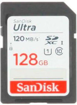 Geheugenkaart Sandisk SDXC Ultra 128GB (Class 10/UHS-I/120MB/s)