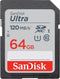 Geheugenkaart Sandisk SDXC Ultra 64GB (Class 10/UHS-I/120MB/s)