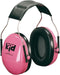 Gehoorkap 3M Peltor KID neonroze met hoofdband - voor kids