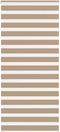 vidaXL - Zebra - Blind - 115x200 - cm - stofbreedte - 110,9 - cm - polyester - zandbruin